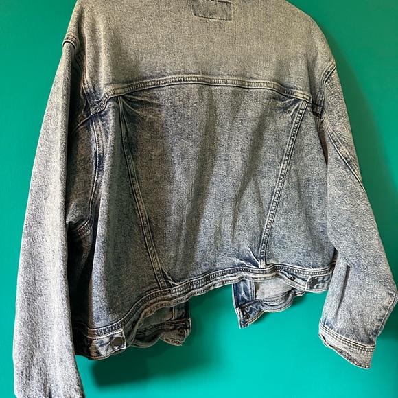 3X Torrid stretch denim jean jacket plus size acid wash - Picture 3 of 5